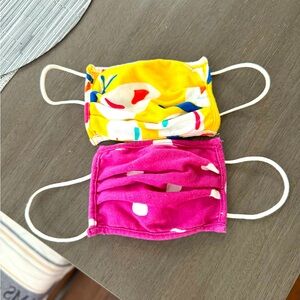 Gently used Hanna Andersson kids face masks.